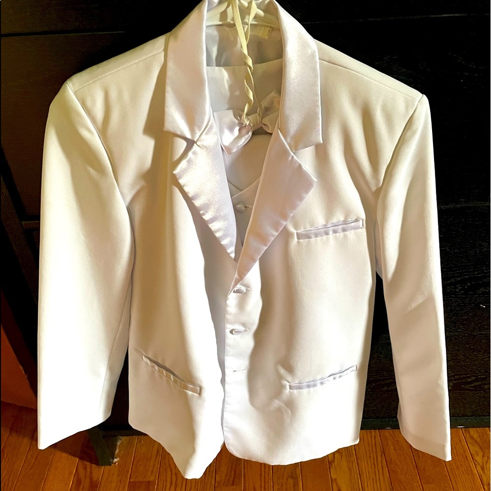 Boys white tuxedo
